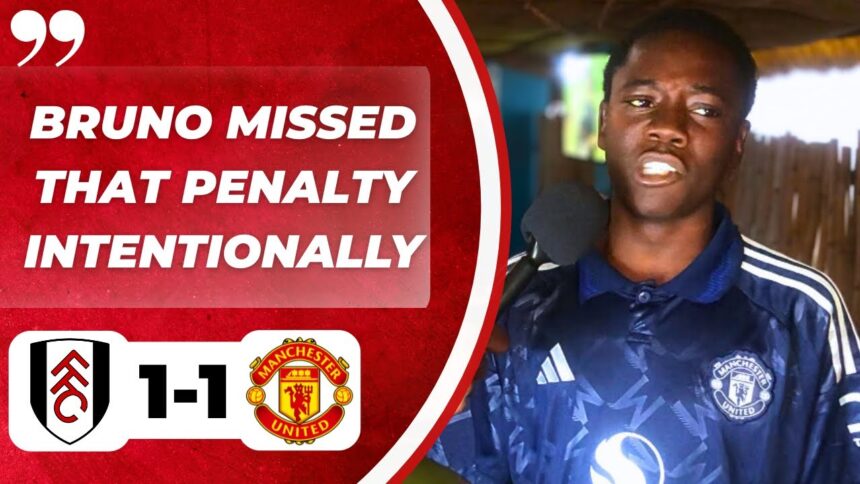 Bruno Penalty miss - man united fan