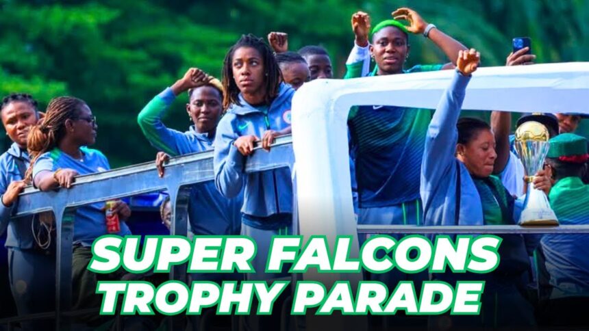 Super Falcons Trophy Parade Lagos